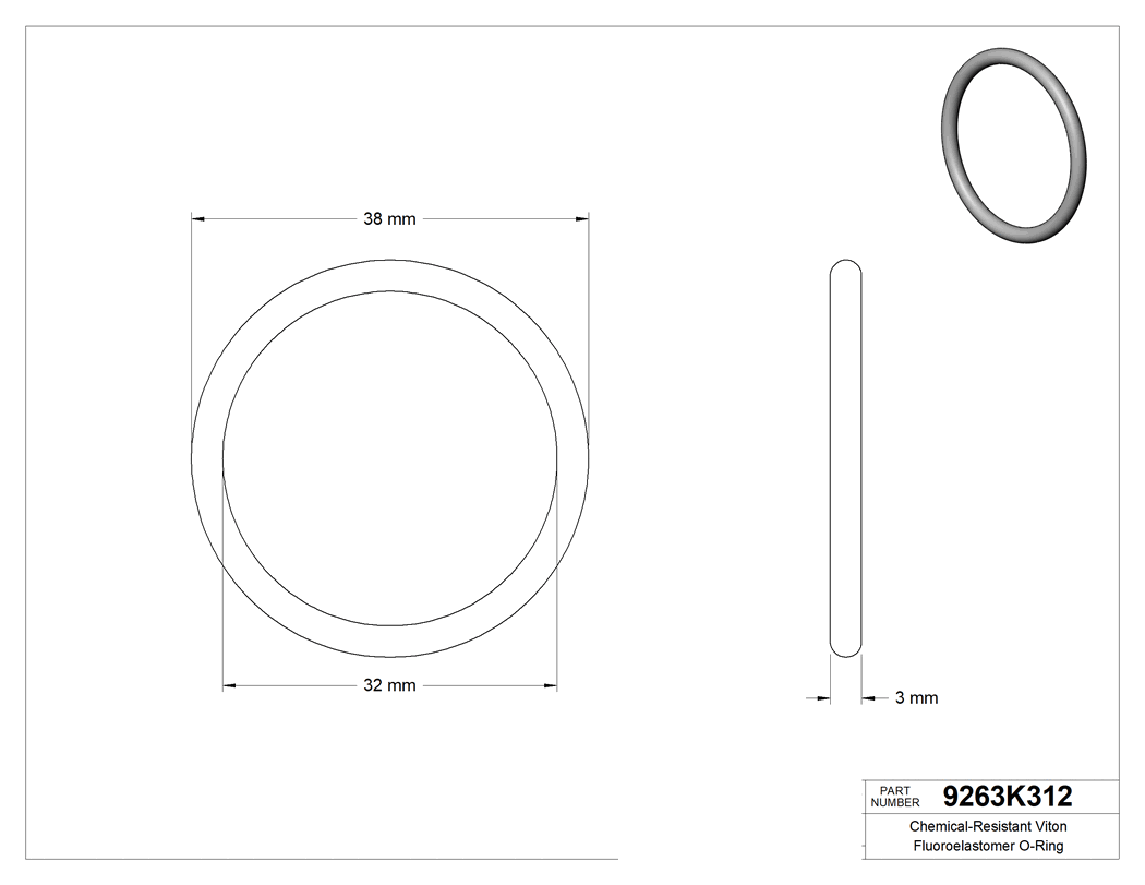 Technical drawing - 9263K312